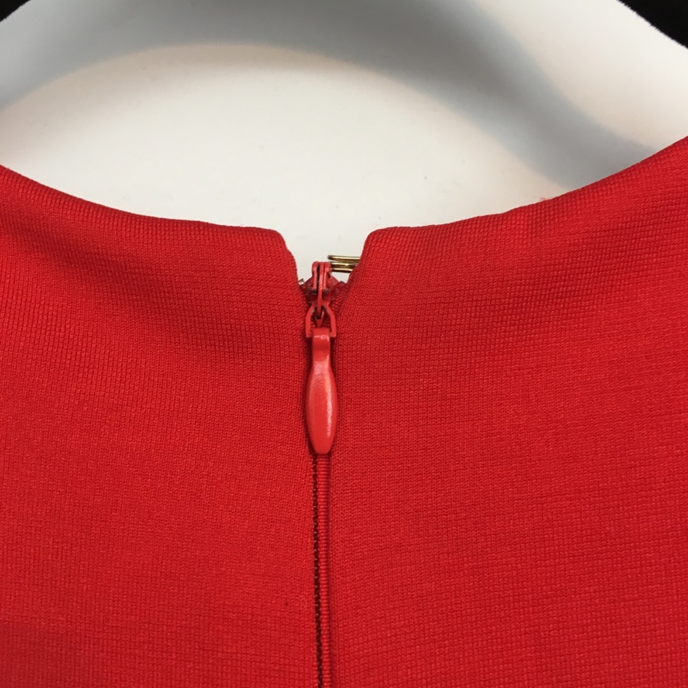 Xoxo Red V Neck Sleeveless Jumpsuit - Picture 7 of 8